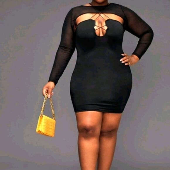 Dresses & Skirts - Nwt 2pc black plus dress sz 1X